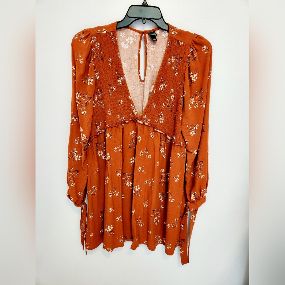 😊Wild Fable Long Sleeve Floral Dress/Top